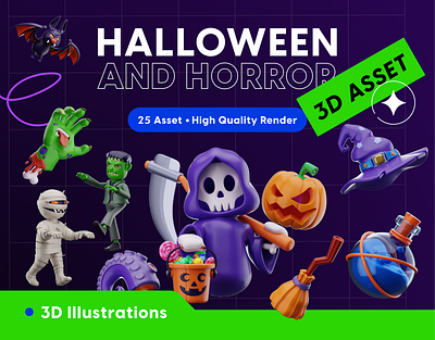 3D Halloween Icon character icon