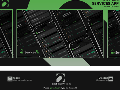 EchoRP Services App Design I Gta V branding design doartworks doatoprak echo echorp figma grand theft auto graphic design gta illustration logo roleplay ui