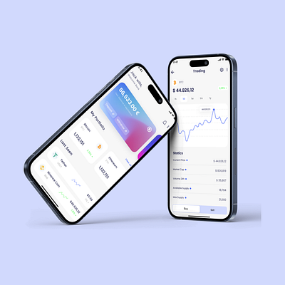 Cryptocurrency Trading App app cryptocurrency figma mobile mobile design trading ui uiux ux