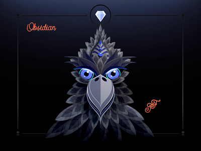 Fortunes of Treasure - ( Obsidian ) ( Special Card #1) 2d adobe adobe illustrator after effects animation bird cartoon fortunes graphics icon illustration logo motion motion graphics parallax pattern raven toon treasures vectors