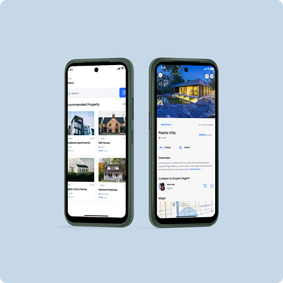 Real Estate App app design figma figma design mobile app real estate ui uiux ux