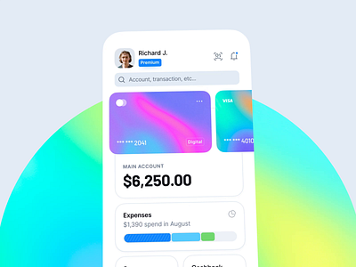 Banking App - Freeze Card app balance bank bank transfer banking app banking card card credit card debit card design finance financial financial management interface mobile money payment ui ux wallet