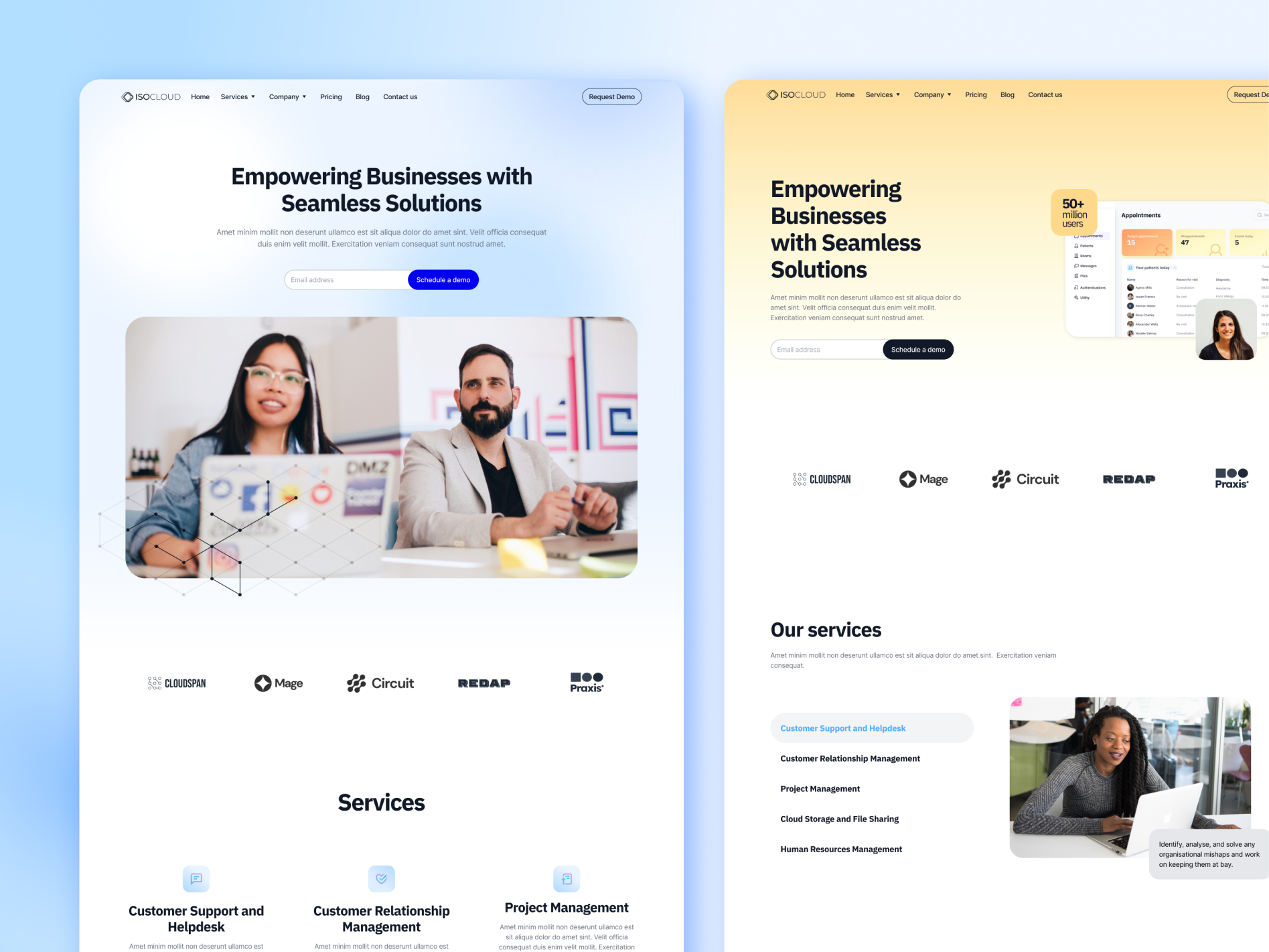 Example of UX/UI, Product Design, Web Design