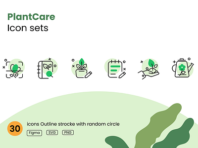 PlantCare Icon sets graphic graphic design icon sets illustration nature plant svg ui