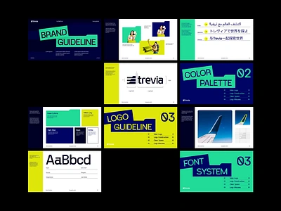 Trevia - Brand Guidelines animation apps branding brand brand book brand design brand designer brand guideline brand identity branding creative design design graphic design identity design layout design logo logo design travel travel apps typography visual identity design