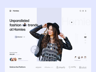 Fashion E-Commerce Website awwwards clean clothing community engagement design e commerce e shop ecommerce ecommerce website fashion homieslab shop shopify shopping shopping cart ui ux web web design website