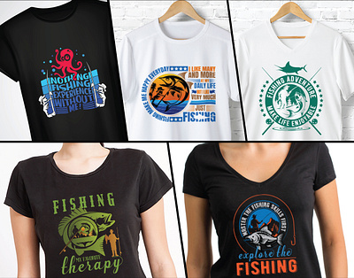 Fishing Adventure Creative T-shirt Design Vector Art animation branding creative design custom tshirt design design fish lover fishing adventure fishing design template fishing game fishing gear fishing rod fishing tshirt design fishing tshirt design bundle graphic design illustration logo motion graphics vector graphic vector illustration