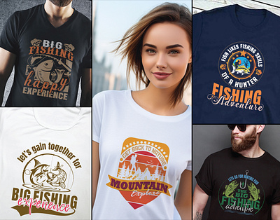 Fishing Adventure Creative T-shirt Design Vector Art 3d animation branding creative design custom vector tshirt design design fishing adventure tour fishing adventure tshirt design fishing gear fishing lover fishing rod fishing tshirt design graphic design illustration logo motion graphics outdoor adventure tshirt design vector graphic vector illustration