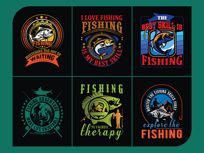 Fishing Inspiration Vector T-shirt Design 3d animation branding custom tshirt design fish lover fishing adventure tour fishing club fishing gear fishing rod fishing tour fishing tshirt design graphic design logo motion graphics outdoor fishing tshirt design bundle tshirt design template vector graphic vector illustration