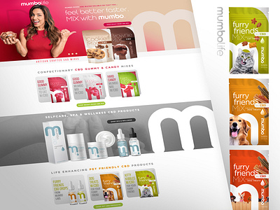 MumboLife Brand + Package Design branding identity design package design web design