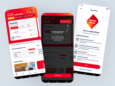 📱 MyTelkomsel App Redesign 📱 android design digital internet provider mobile app mobile app design mytelkomsel ui uidesign uiux uiuxdesign ux uxdesign