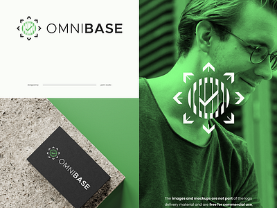 OMNI BASE - next big SaaS startup branding company logo cyber logo monogram saas startup technology