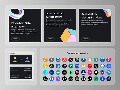 BlockWeave - Design Elements branding design figma figmadesign graphic design illustration logo ui uidesign uiux