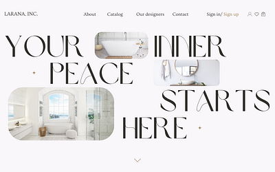 Larana Bathrooms: Elegance in Every Detail app appdesign branding creativedesign design designsystem figma graphic design illustration logo responsivedesign typography ui userexperience ux uxresearch vector webdesign wireframe