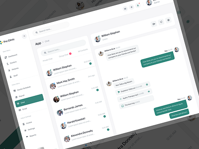 Hospital management dashboard I Chat Page Design clinic dashboard doctor doctor appointment health health tracking healthcare healthtech hospital hospital management medical care medical tracking app medical website medicine online medicine product saas web web application web design