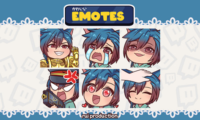 vtuber emotes custom for twitch, kick, youtube, discord, Etc. animation customemote emote fiver illustration logo streamer twitch twitch logo twitch.tv vgencomm vtuber youtube logo