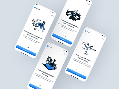 💼 JobDeck: Simplifying Job Search 💼 design job job listing app mobile app design onboarding ui uidesign uiux uiuxdesign ux uxdesign vacancy