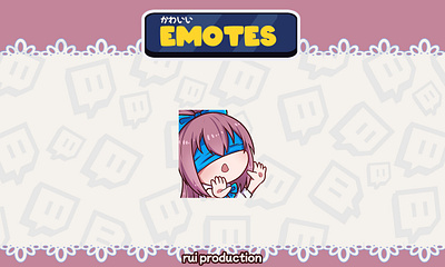 vtuber emotes custom for twitch, kick, youtube, discord, Etc. animation customemote cute emote emote fiver illustration logo streamer twitch twitch logo twitch.tv vgencomm vtuber youtube logo