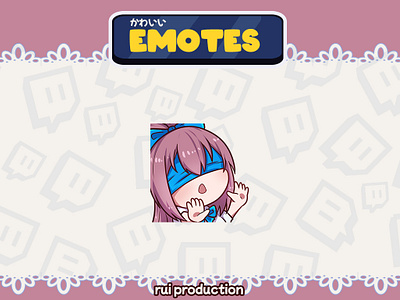 vtuber emotes custom for twitch, kick, youtube, discord, Etc. animation customemote cute emote emote fiver illustration logo streamer twitch twitch logo twitch.tv vgencomm vtuber youtube logo