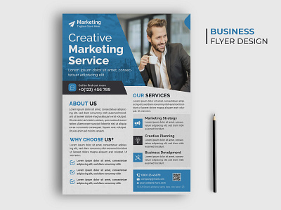 Corporate Business Flyer advi advisor branding business business flyer corporate flyer graphic design grow logo ui