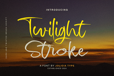 Twilight stroke | Brush Script Font | Free To Try Font free font freebies inked typography