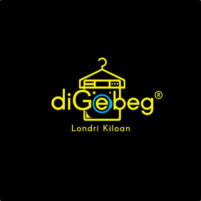 diGebeg - Londri Kiloan branding design graphic design identity illustration illustrator laundry logo ui vector