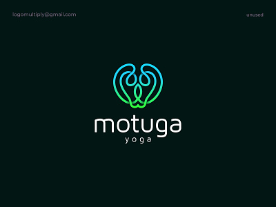 Motuga logo - meditation logo, yoga logo, wellness logo design brand identity branding logo logo design logo mark logos meditation minimal logo modern logo wellness yoga yoga brand mark yoga logo