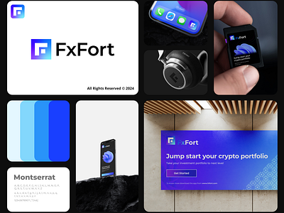 FxFort Logo and Branding app branding design graphic design illustration logo typography