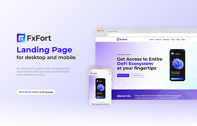 Landing Page UI Design for Defi Crpyto App app branding crypto defi design graphic design illustration landing page logo typography ui ui design ux vector