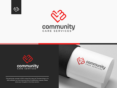 Community Care Logo Design | Hospital Services. branding branding book branding kit care logo community design hospital logo logo logo design services logo