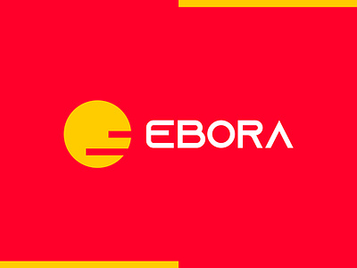 Ebora - Logo Design ebora red logo