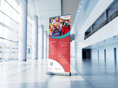 Roll-UP Banner for a Client agency banner branding build business client company design dribble graphic design illustration kids marketing paypal roll up rollup