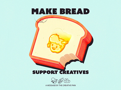 Make Bread advice branding bread butter illustration illustrator the creative pain vector