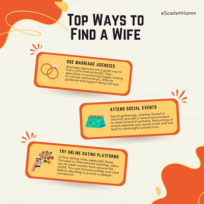 Top ways to find wife design graphic infographics