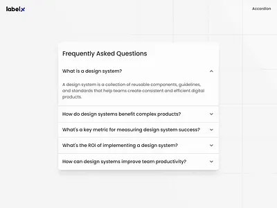 Accordion UI Design - Simple Animation accordion accordion component collapse component components content display design system expand expandable content faq figma figma kit ui ui component ui design ui kit ux