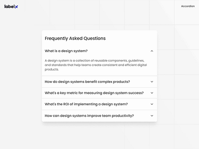 Accordion UI Design - Simple Animation accordion collapse components design system expand faq figma ui ui component ux