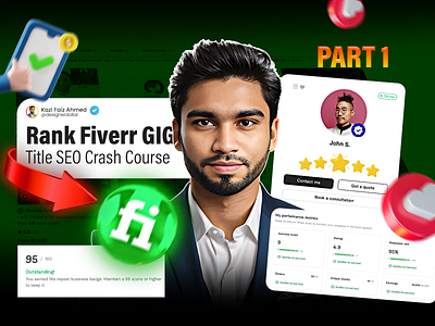 How To Rank Fiverr GIG Title SEO on First Page I Fiverr Success 3d animation brand identity branding fiverr fiverr crash course fiverr marketplace freelancer freelancing graphic design illustration motion graphics online course social media social media post design typography ui youtube youtube thumbnail youtube thumbnail design