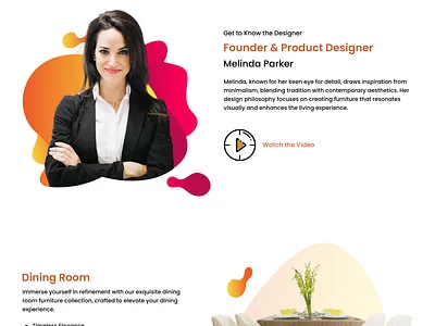 Furniture Website Design business ecommerce furniture home landing page online store ui web design website website design