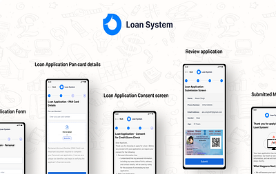 Loan Application System loan mobile app design