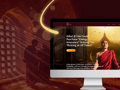 Life Force Blessings Web Project graphic design healthcare meditation mindfulness mobile responsive design seo friendly design ui uiux website design website development wellness