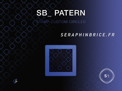 Stamp Sb_ Pattern brand branding custom circles pattern endorsement graphic design illustration illustrator ai logo logotype patterns photoshop psd print designer rounded rounded pattern seraphinbrice.fr siognature stamp stickers symbol tanpom typo typography ui ux designer