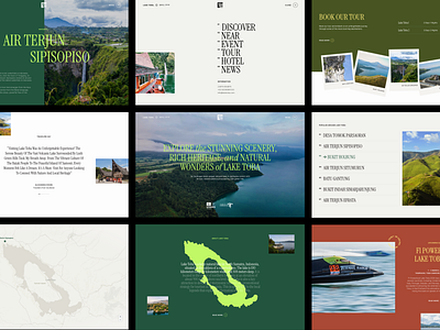 Lake Toba Website design designer lake toba lake toba website travel travel website ui ui design vintage website web web design website