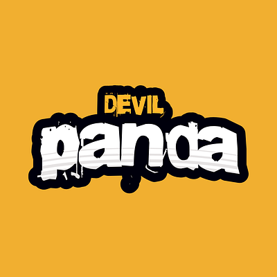 Devil Panda branding des design graphic design logo typography vector