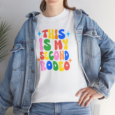 🌈Typography Day🌈 art artist shop christmas vibe color colorful text cute design digital art fun tee girlsart graphic design i wish you well illustration pod print on demand sparkling stylish teepublic this is my second rodeo typography