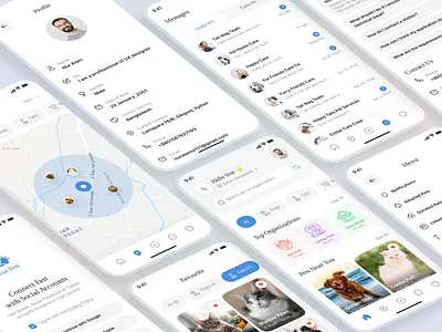 Pet Adoption Mobile App adoption animal animal food app app design cat dog pet pet adopt pet adoption pet care pet health pet help pet organization pet rescue pet store pet treatment petshop ui design ui ux