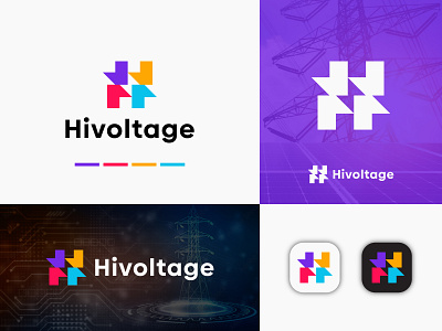 Letter H + Voltage Logo - Energy logo design branding app logo brand identity branding company logo electronic logo energy energy logo design letter h logo logo logo design logo design branding logo designer logomark modern logo startup business technology volt voltage voltage logo