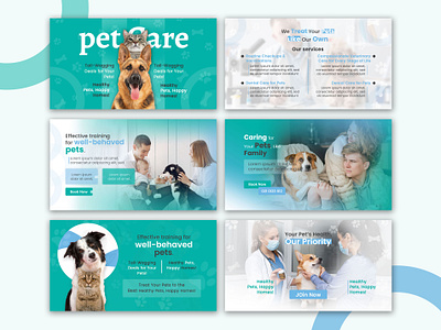 Pet care | Web banner | & Shopify banners banner branding cat design dog facebook cover graphic design hero image illustration image design instagram banner pet bannerr pet care shopify banner social media banner ui web banner website header wordpress website youtube thumbnail