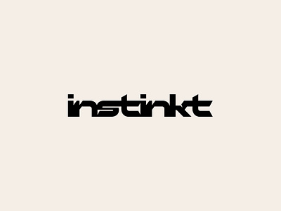 Instinkt wordmark brand branding company condensed cosmodrome art creative design graphic design illustration instinkt lettering logo logofolio malina cosmica modern portfolio social media post vector wear wordmark