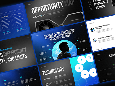 Pitch Deck Presentation - Neurolov.ai agency card ui charts deck identity design infographic insta story pitch deck presentation presentation design rebrand slide design slides social typography visual identity web graphic