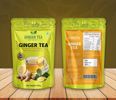 Ginger Tea Packaging Design